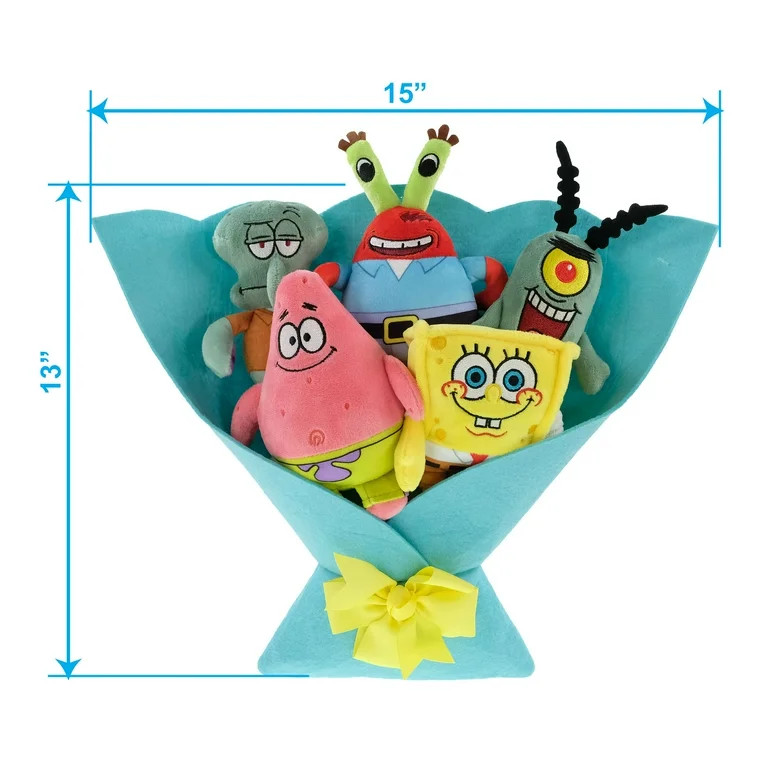 Large Spongebob Plush Bouquet, 13", Valentine's Day by Ruz | Walmart (US)