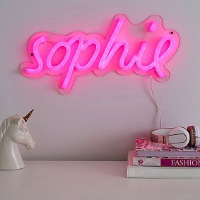 Create Your Own - Neon Flow LED Wall Light | Pottery Barn Teen