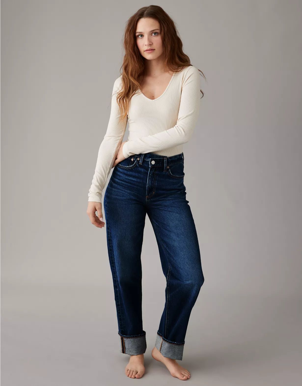 AE V-Neck Bodysuit | American Eagle Outfitters (US & CA)