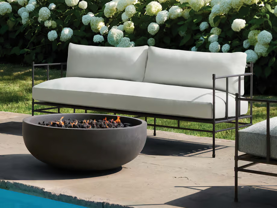 Coronado Outdoor 84" Sofa in Starboard Snow | Arhaus