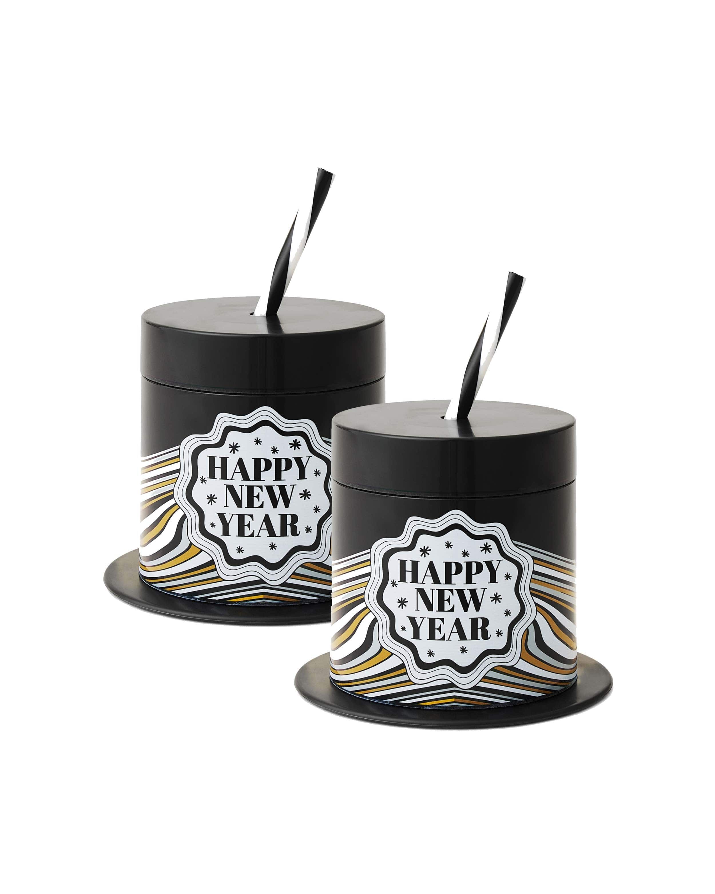 New Year's Eve Top Hat Party Sipper Cups | Packed Party