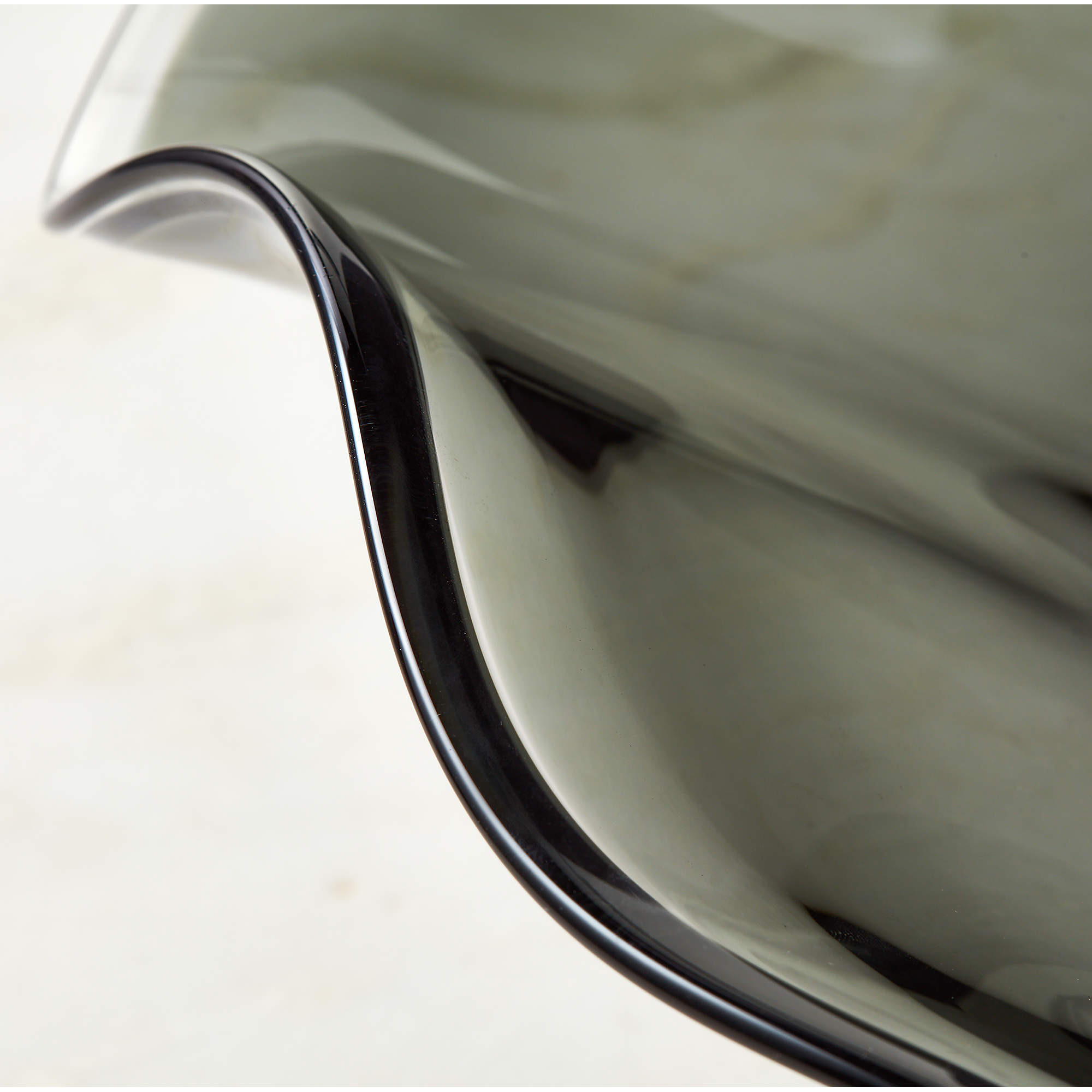 Semele Grey Smoked Glass Decorative Bowl + Reviews | CB2 | CB2