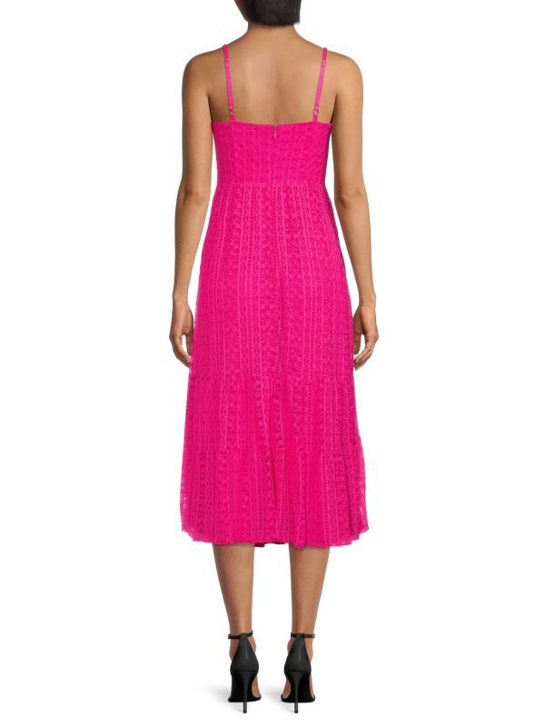 Ava Corset Lace Midi Dress | Saks Fifth Avenue OFF 5TH