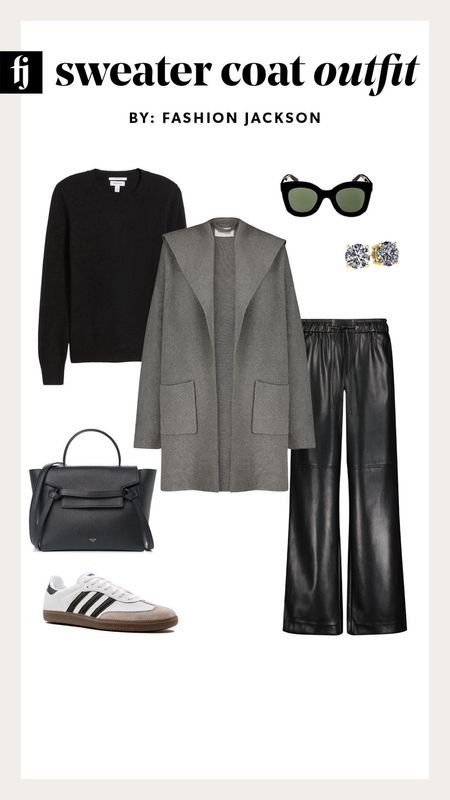 Grey coatigan outfit idea 

#LTKstyletip #LTKsalealert #LTKfindsunder100