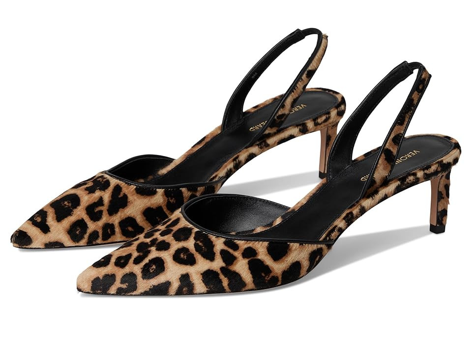 Veronica Beard Caroline-2 High Women's Heels Brown Leopard : 5.5 M, Leather | Zappos