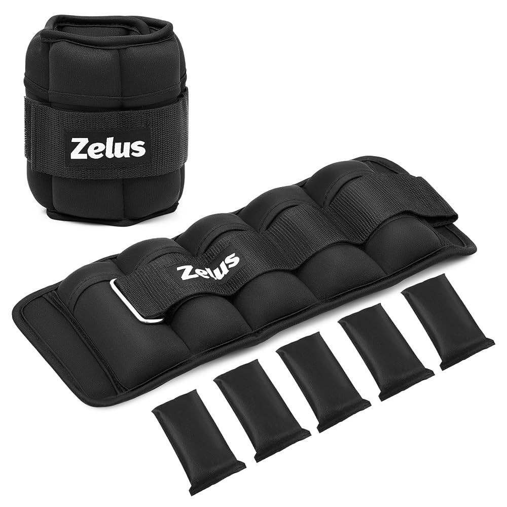 ZELUS 1 Pair Adjustable Ankle Weights, 2 4 6 8 10 lb Modularized Leg Weight Straps for Women Men,... | Amazon (US)