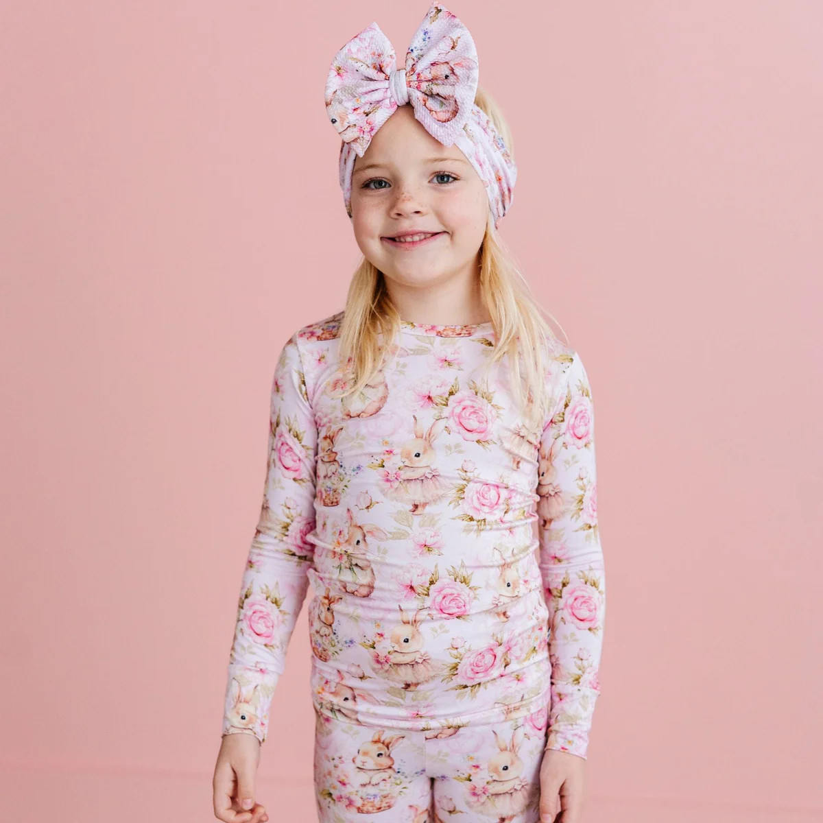 Hunny Bunny Two-Piece Pajama Set | Bums & Roses