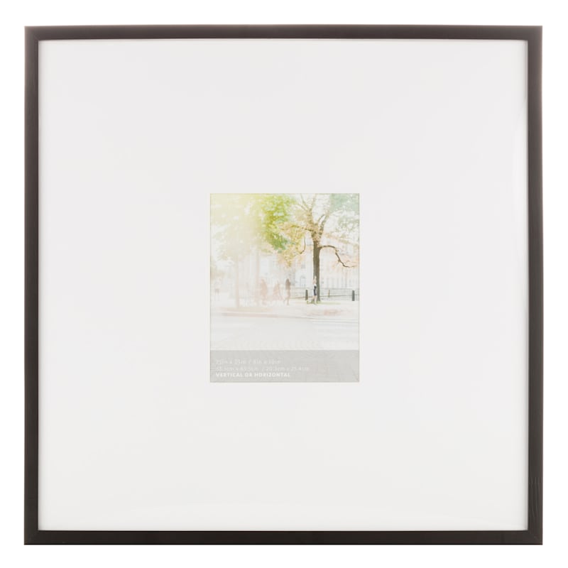 25x25 Matted To 8x10 Photo Frame, Black | At Home