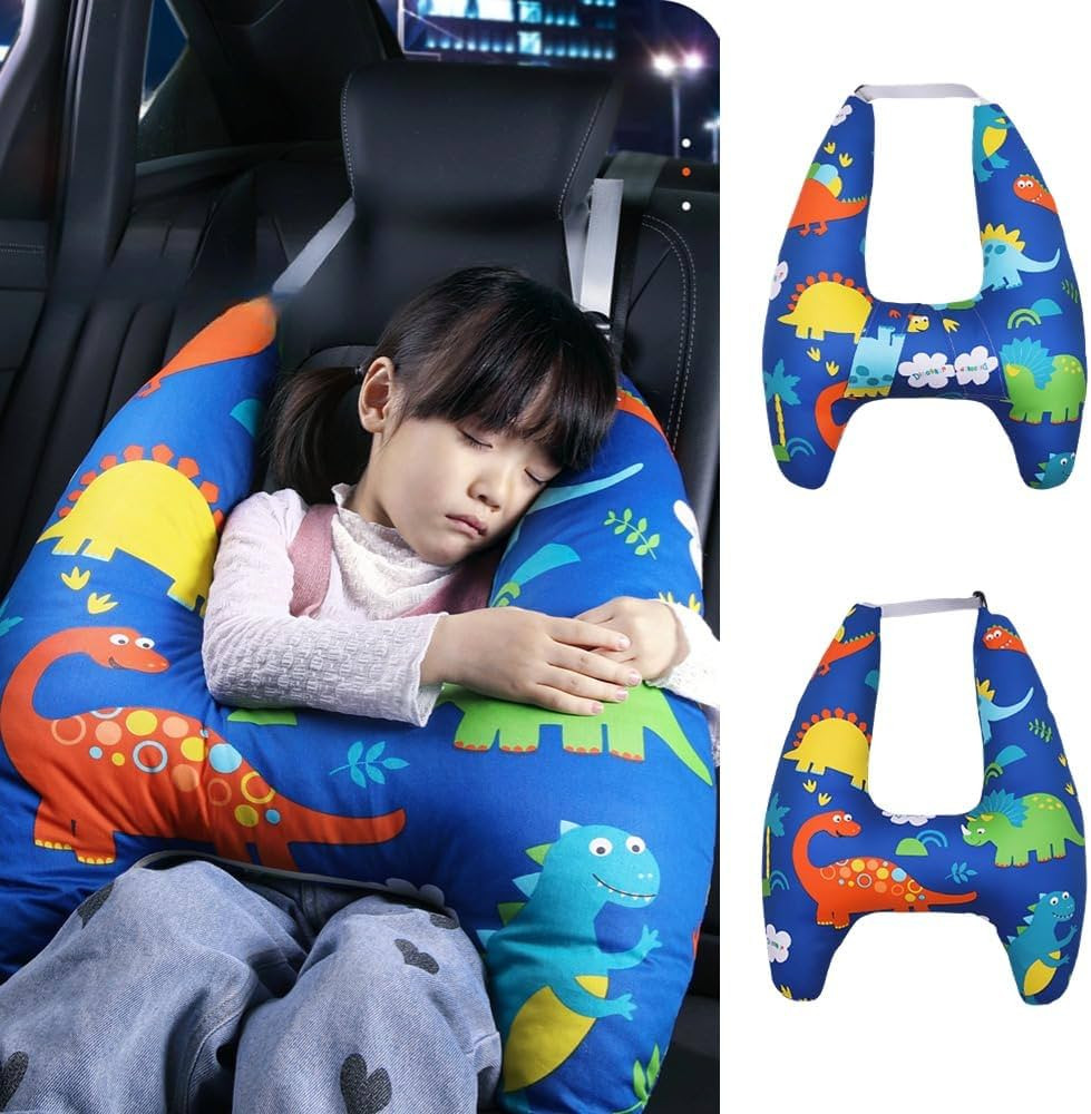 Travel Pillow Car Pillow for Kids 6 Years Old+ Kid Car Sleeping for The Back Seat of Car Seat Bel... | Amazon (US)