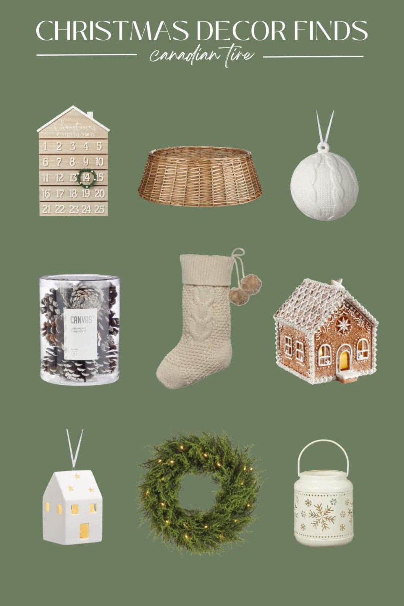 Christmas neutral decor finds from Canadian Tire 🎄

#LTKhome #LTKHoliday