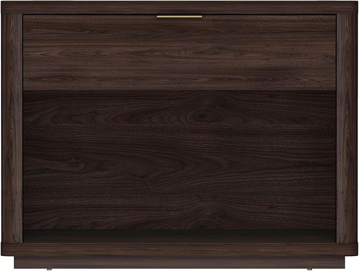Manhattan Comfort Evelyn Modern Nightstand with Drawer & Open Shelf, Minimalist Bedside Table wit... | Amazon (CA)