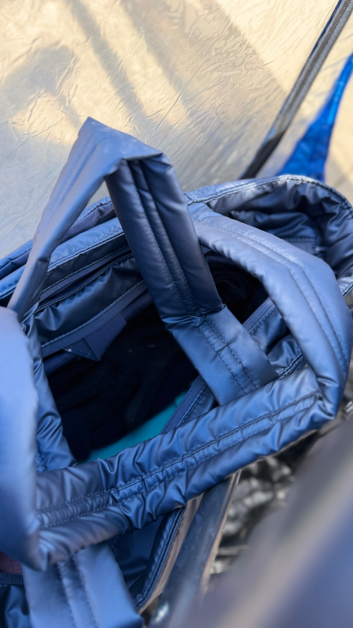 Luka expandable tote shown in metallic indigo.

This is an indigo/navy tote with a slightly shimmery/metallic finish- she’s a beauty! 

Use my code Nickibthomas in CHECKOUT to save 10%💙

#LTKgrwm #LTKOver40 #LTKTravel