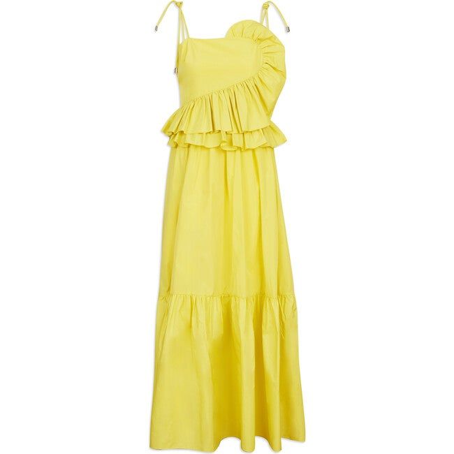 Women's Delphine Dress, Lemon | Maisonette