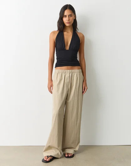 Mid Rise Elastic Waist Pant | Glassons (Australia)