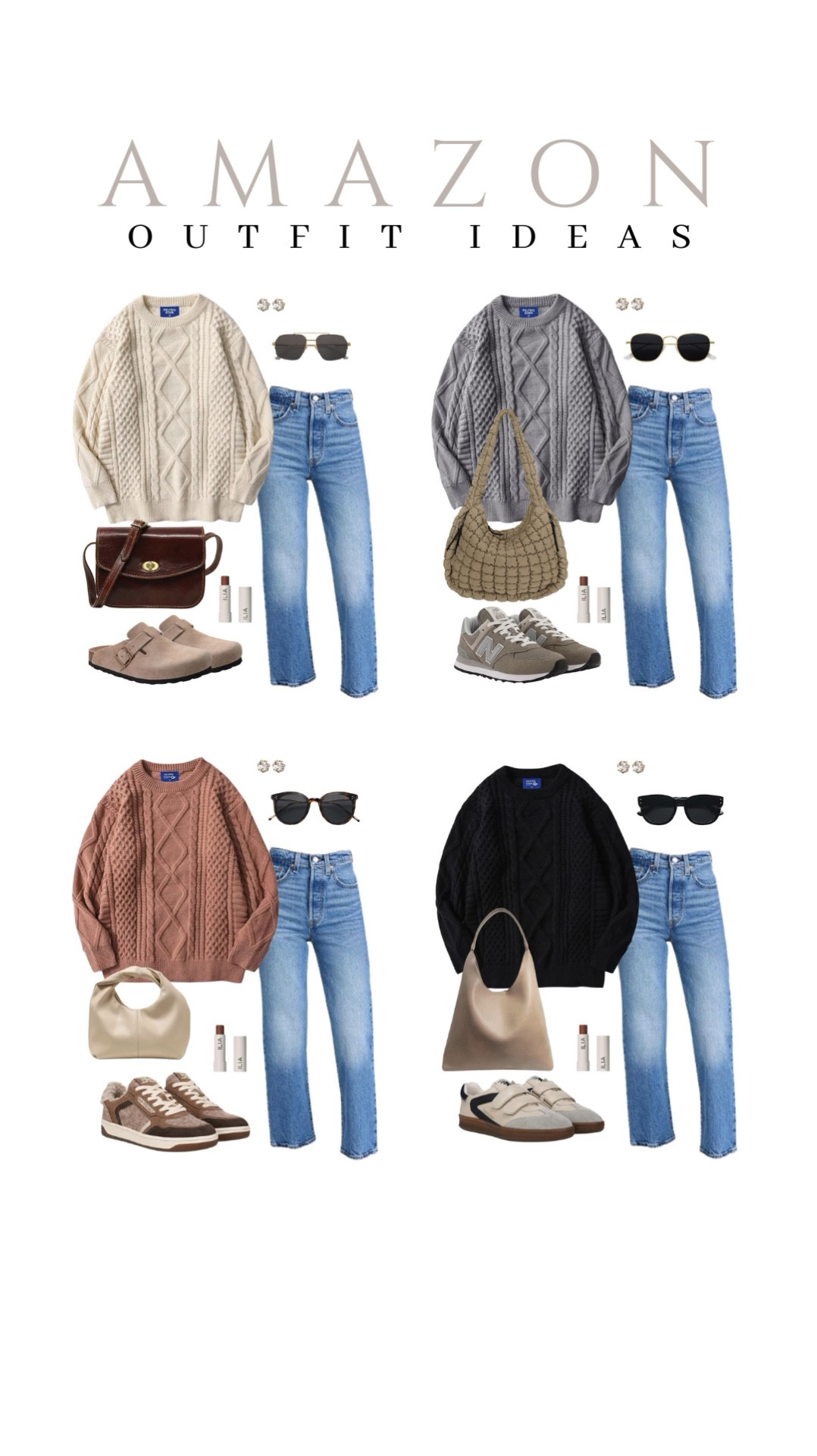 Use these outfits as inspo for how to style your favorite sweater and jeans or shop the exact products!
sweater weather, shop the look, trendy look, everyday fashion, fall vibes, amazon fashion, top picks, on the go look

#LTKSeasonal #LTKStyleTip #LTKU