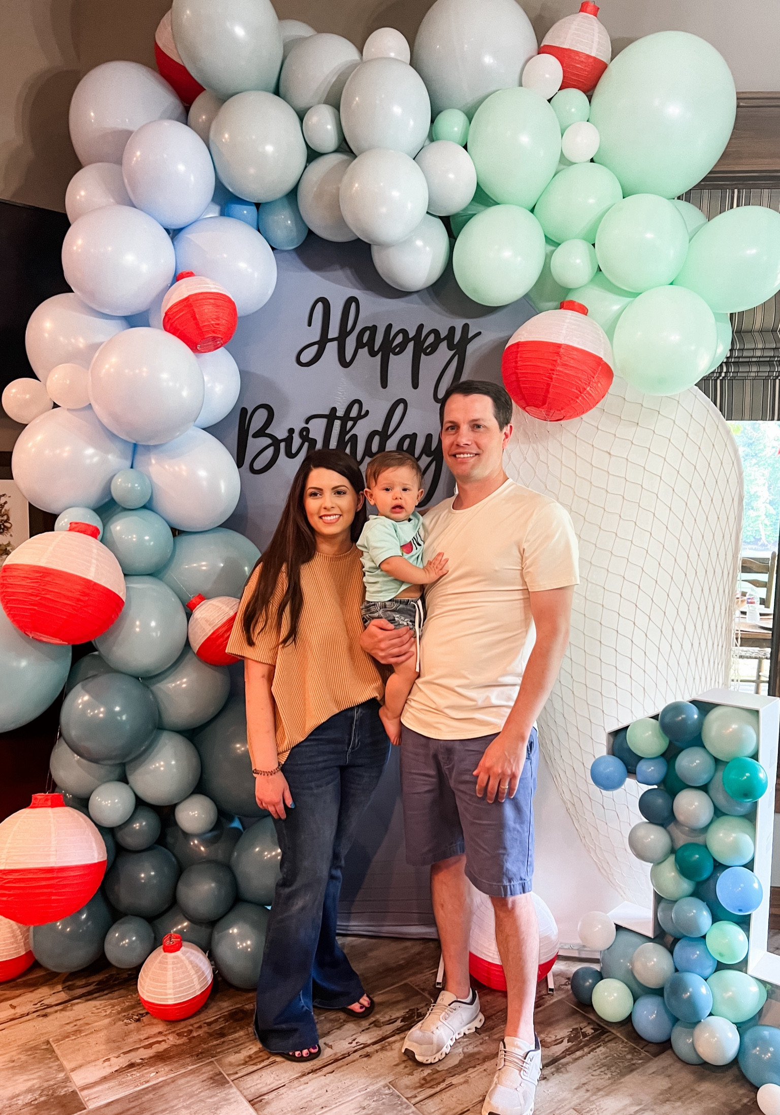 | First Birthday | First Birthday Ideas | Boy Girl Birthday Theme | Balloon Garland | Balloon Arch Ideas | O Fish Ally One Birthday | Photo Backdrop Background | Wedding Arches | Wedding Backdrop | Birthday Backdrop | Bobbers | Backdrop Sign | Custom Wooden Sign | Arch Fabric | Spandex Fabric | Number One Balloon Filled | Balloon Fillers | Easy Balloon Arch | Blue Green Balloons | Happy Birthday Sign | 

#LTKParties #LTKKids #LTKBaby