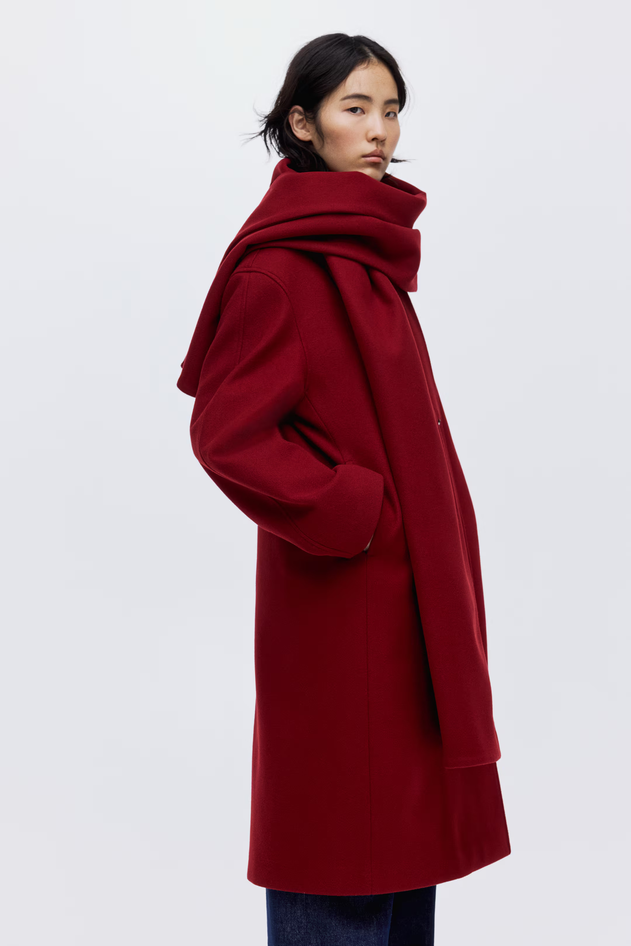 Scarf-Detail Coat | H&M (US + CA)