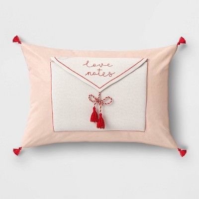 Lumbar Love Notes Valentine’s Day Pillow Blush - Opalhouse™ | Target