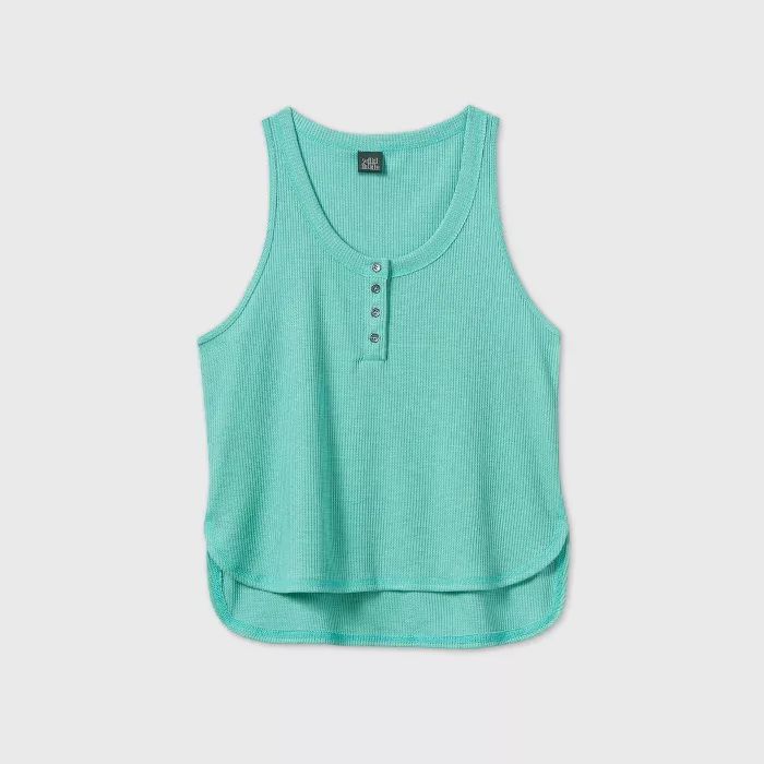 Women's Button-Front Thermal Tank Top - Wild Fable™ (Regular & Plus) | Target