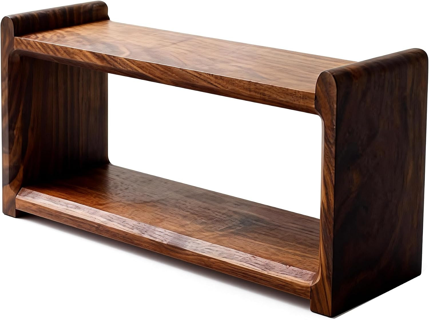 Solid Black Walnut Wood Coffee Mug Display Shelf Cup Holder (Small) | Amazon (US)