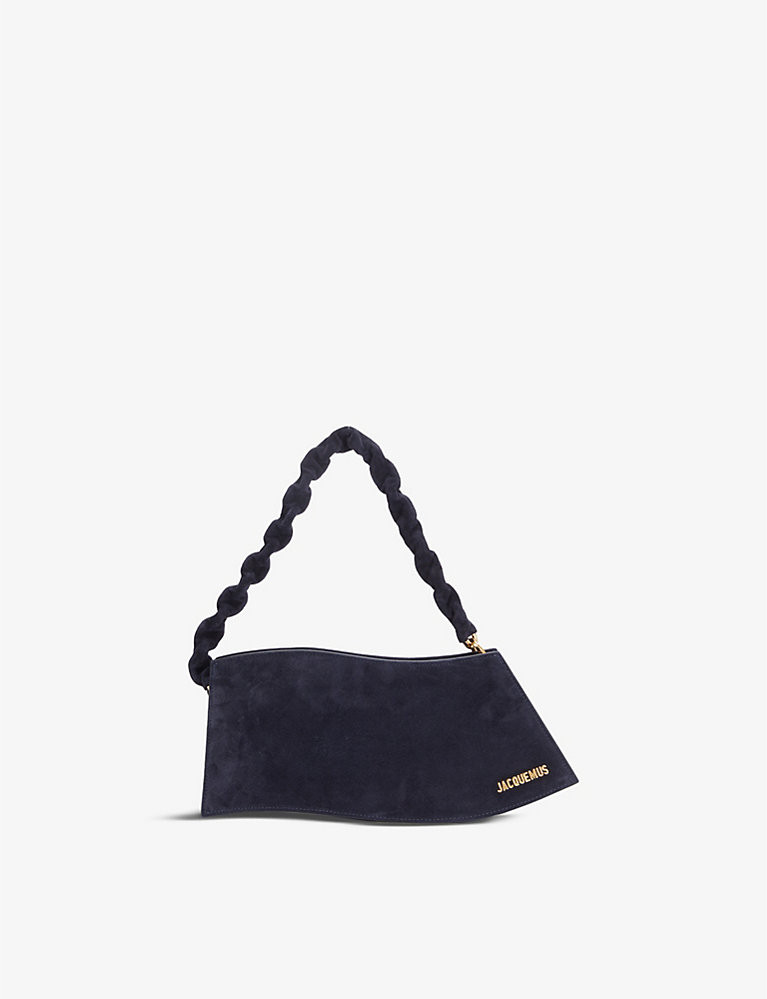 JACQUEMUS Le Sac Vague suede shoulder bag | Selfridges