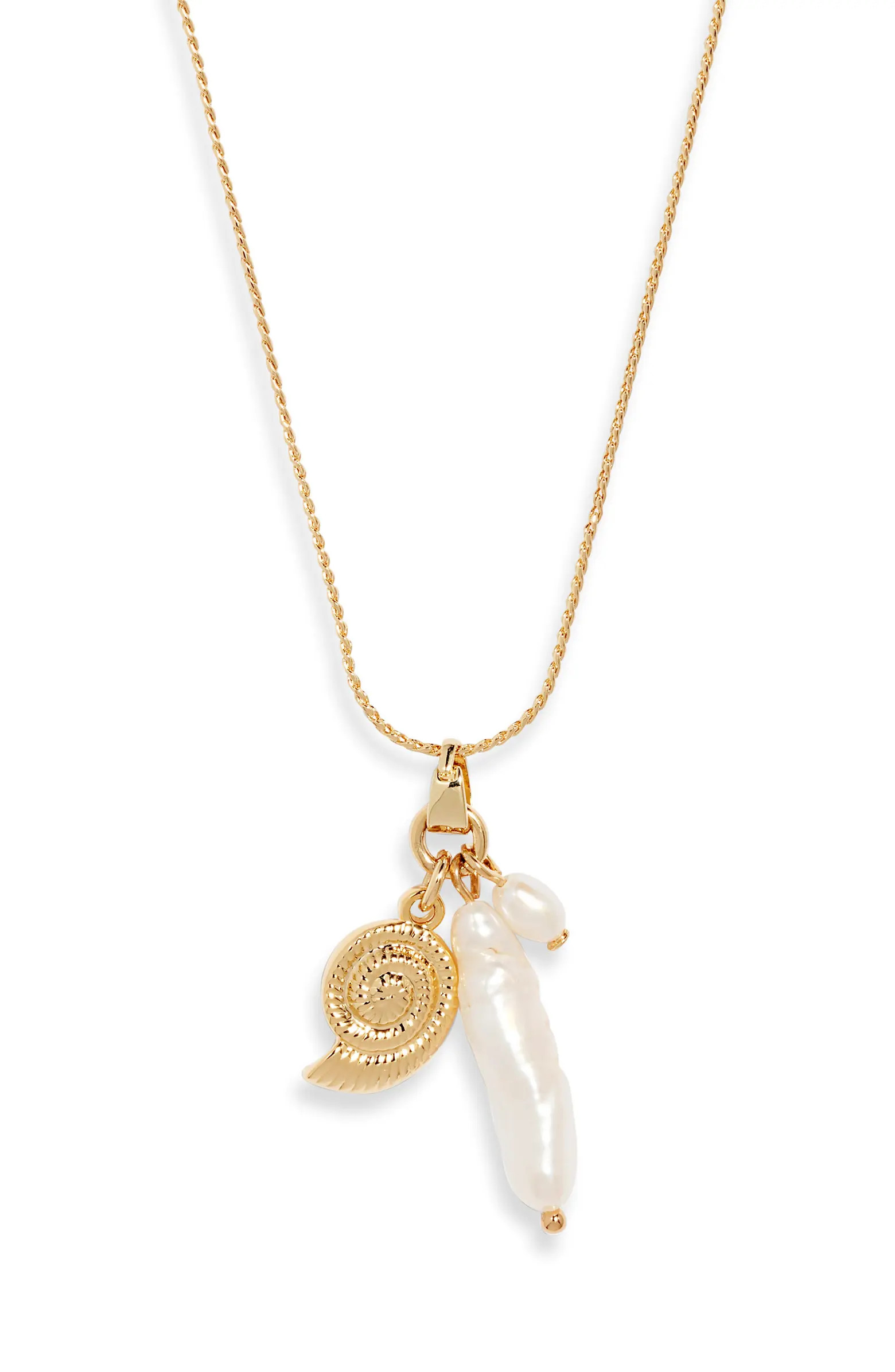 Nordstrom Demi Fine Shell & Freshwater Pearl Necklace | Nordstrom | Nordstrom