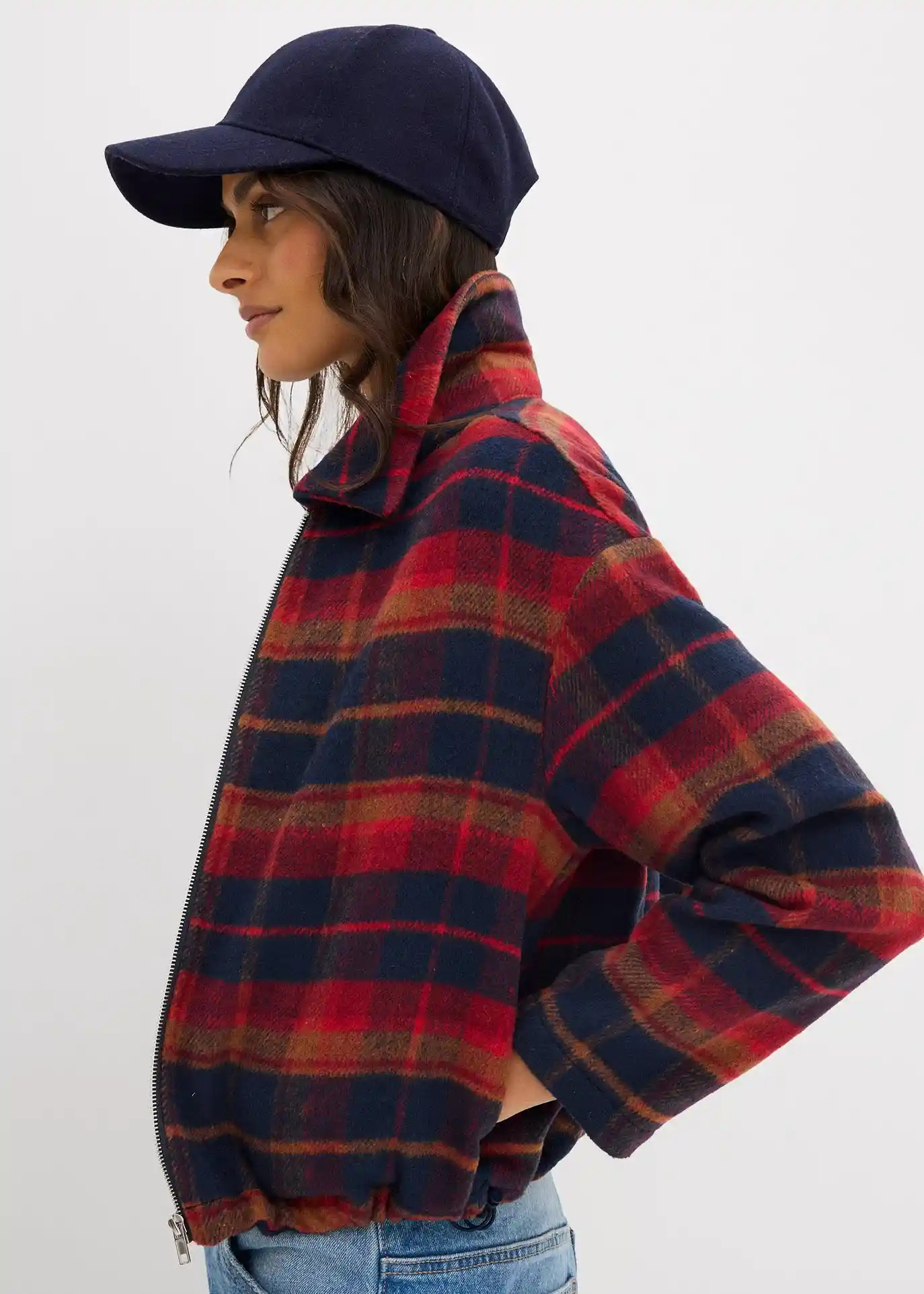 Blouson à carreaux | Bonprix FR