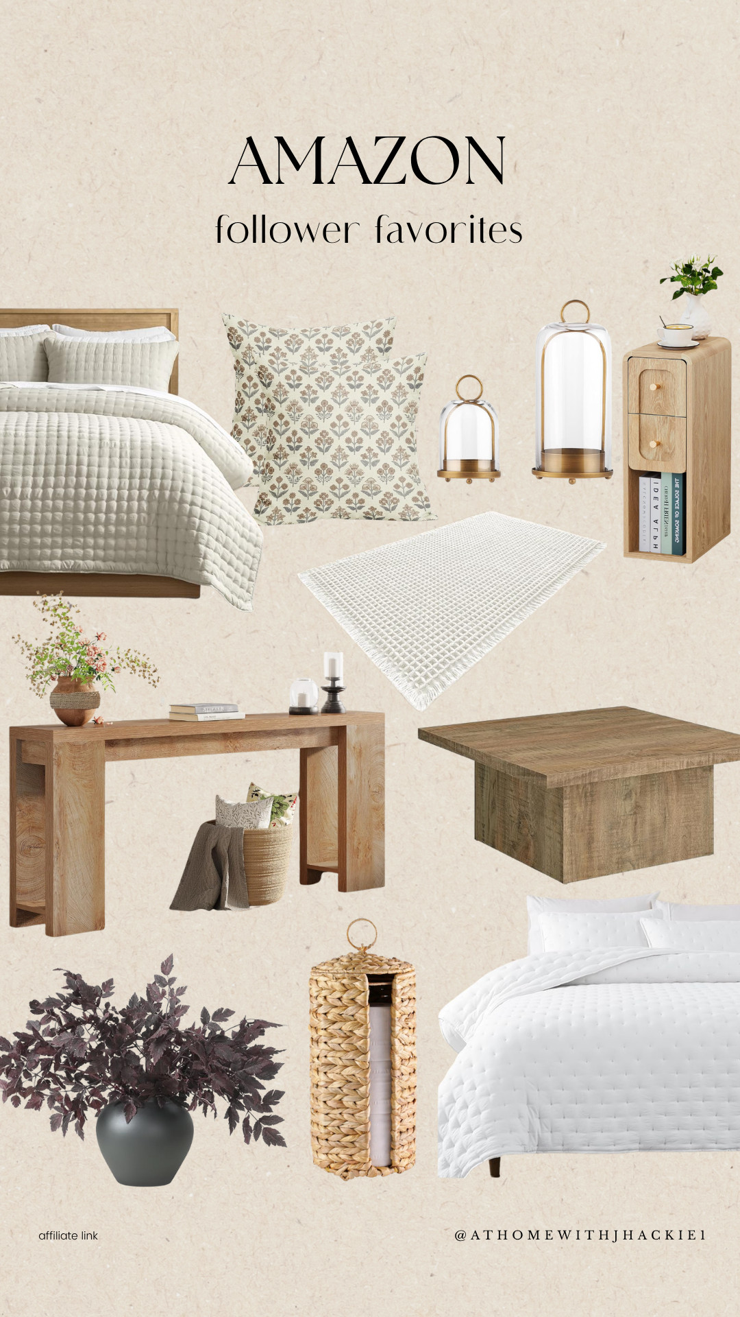 Amazon home finds, amazon bedroom decor, neutral home decor amazon, organic modern home, beige bedding amazon, textured bedding, neutral throw pillows, wood furniture amazon, console table styling, minimalist home decor, cozy bedroom ideas, affordable home decor finds, amazon home favorites, neutral rug amazon, woven decor accents, earthy home aesthetic, budget friendly home decor 

 

#LTKHome