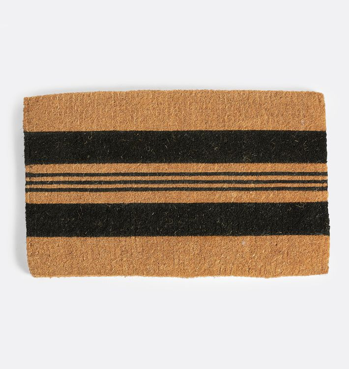 Horizontal Stripe Coir Doormat | Rejuvenation
