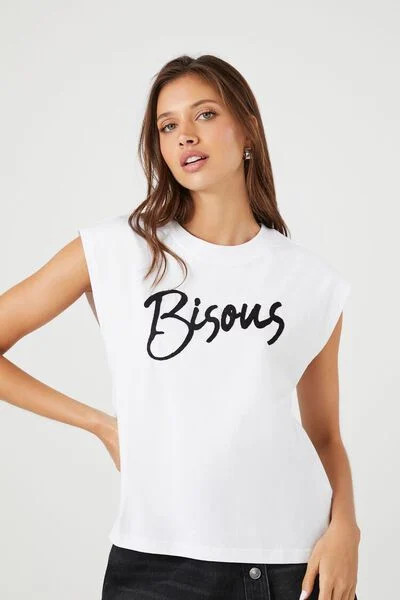 Bisous Graphic Muscle Tee | Forever 21 (US)