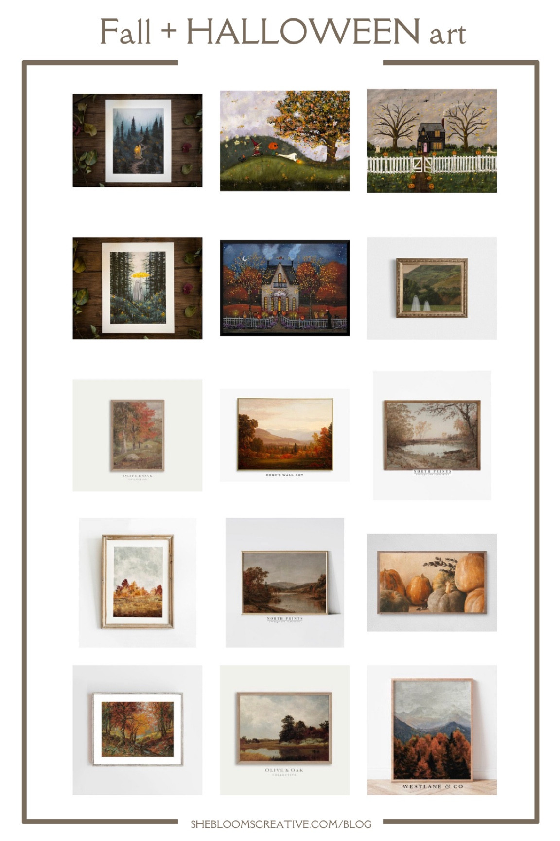 Incorporating fall art is such a full way to elevate your seasonal decor. Digital prints make it easy and affordable. These are all of my favorites! 

#LTKhome #LTKSeasonal #LTKHalloween