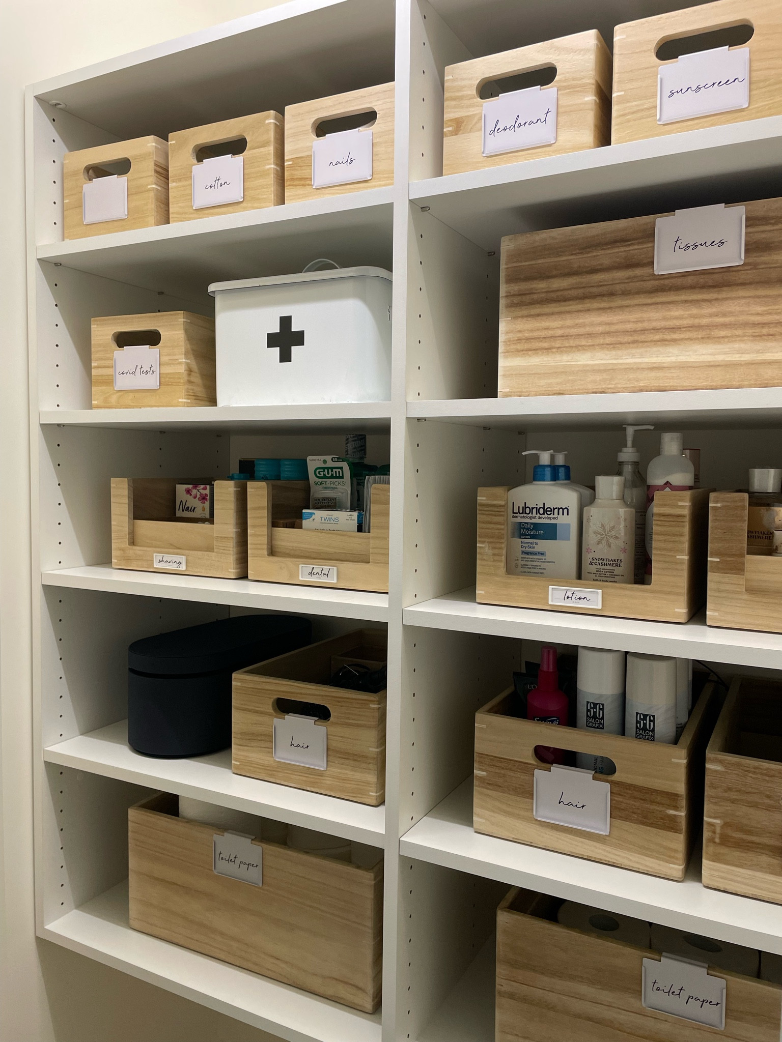 The Home Edit collection / bathroom closet organization / The Container Store / organized bathroom / coastal home / organized home 

#LTKfindsunder50 #LTKhome #LTKfamily