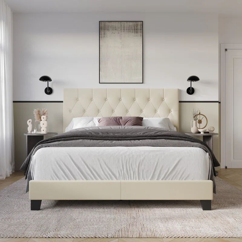 Araseli Upholstered Standard Bed | Wayfair North America