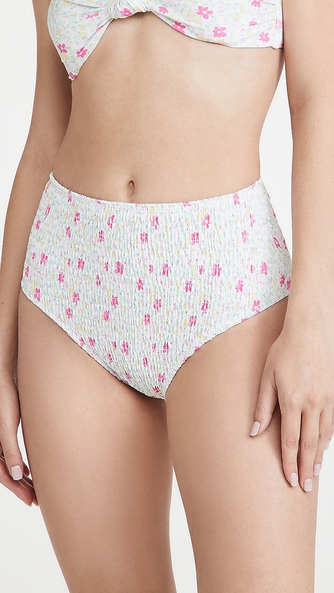 Newport Smocked Brief Bikini Bottoms | Shopbop