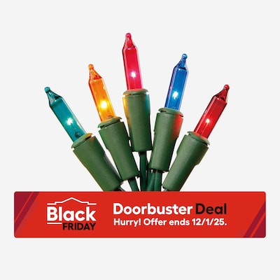 Holiday Living 100 -Count 20.62-ft Multicolor Incandescent Plug-In Christmas String Lights | Lowe's