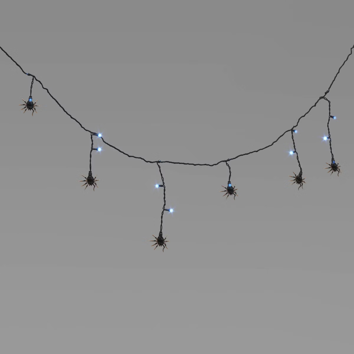 25ct LED Halloween Icicle String Lights Spider - Hyde & EEK! Boutique™: UL Listed, 6ft Lighted | Target