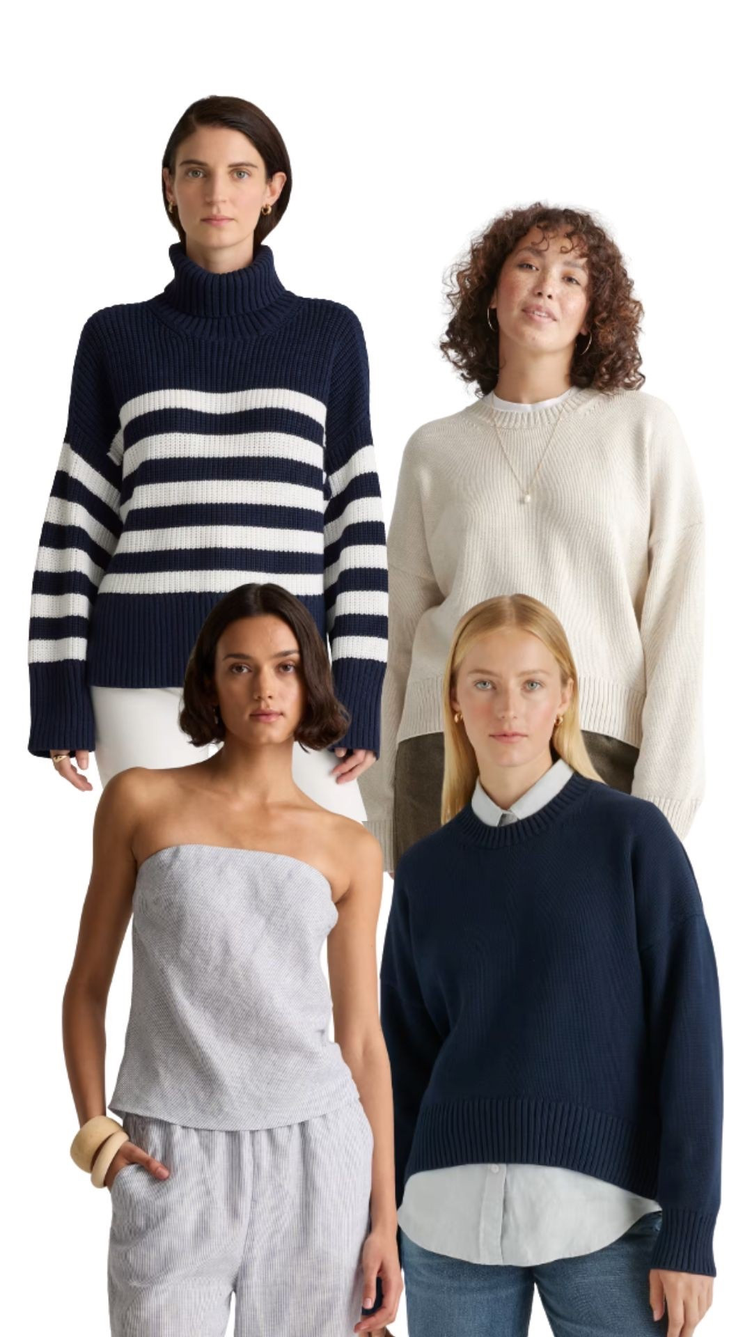 All natural material, all under $50! 

I got the boyfriend sweater one size up because I want it to be bearable and I just overall like an oversized sweater look for the fall  🫶🏻


#LTKStyleTip #LTKSeasonal #LTKFindsUnder50