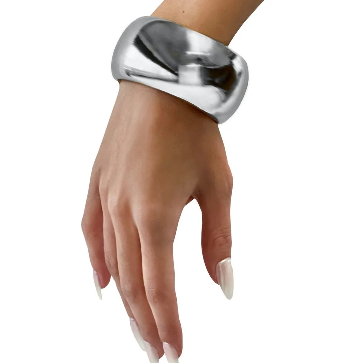 Silver Cuff Bangle x1 | khanums