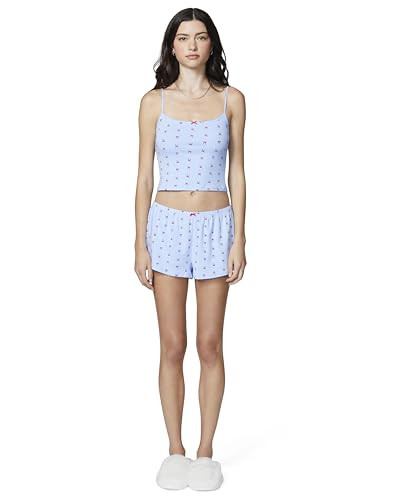 florence by mills Women's Holidaze Collection Sleep Cami and Short Pajama Gift Set, Windsurfer Ribbon, XX-Small | Amazon (US)