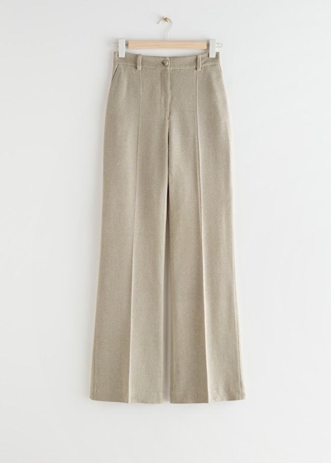 Slim Silk Press Crease Trousers | & Other Stories (EU + UK)