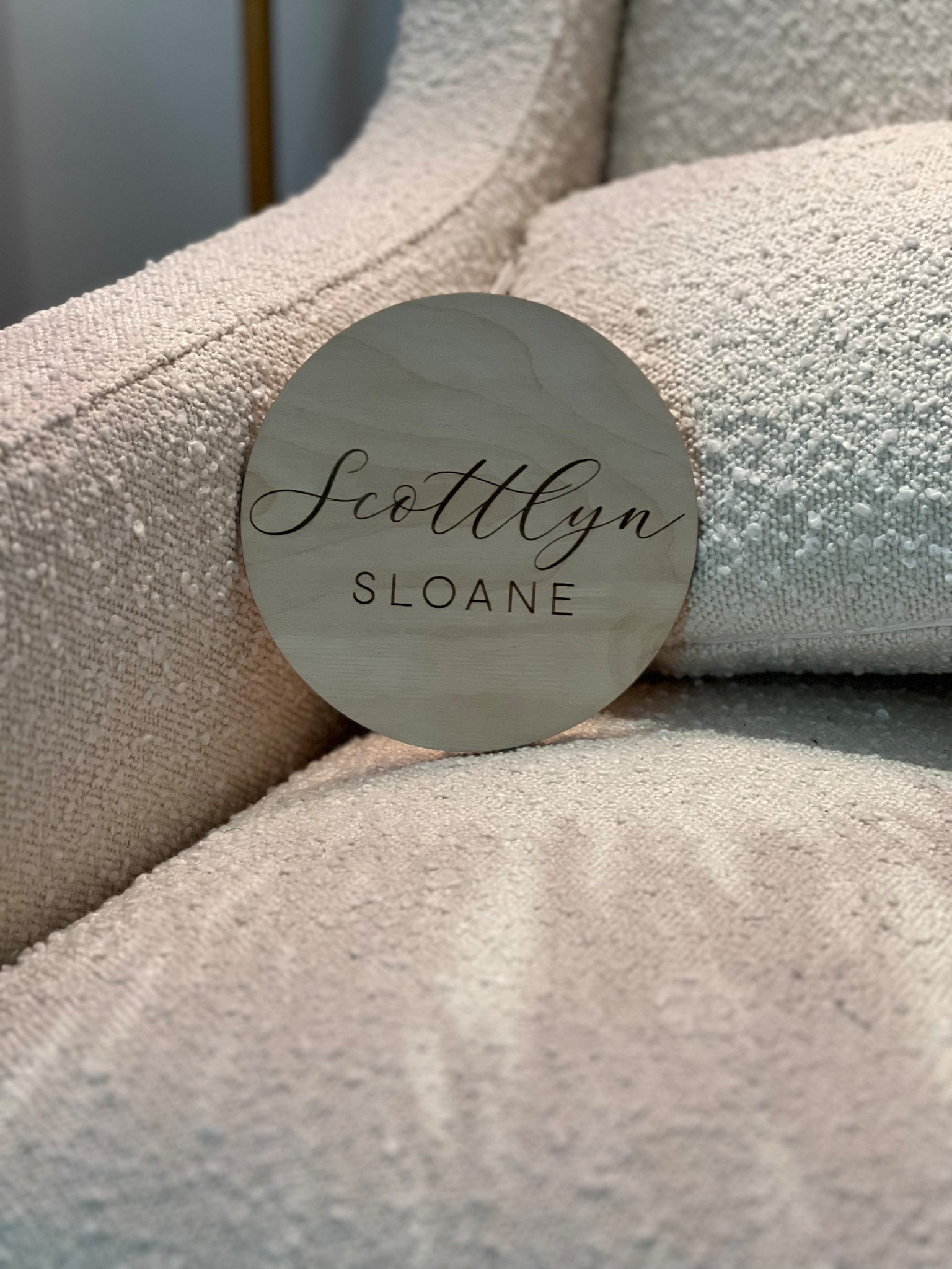 Baby announcement wooden rounds! I got mine off etsy for under $10!

#LTKBaby #LTKBump #LTKKids