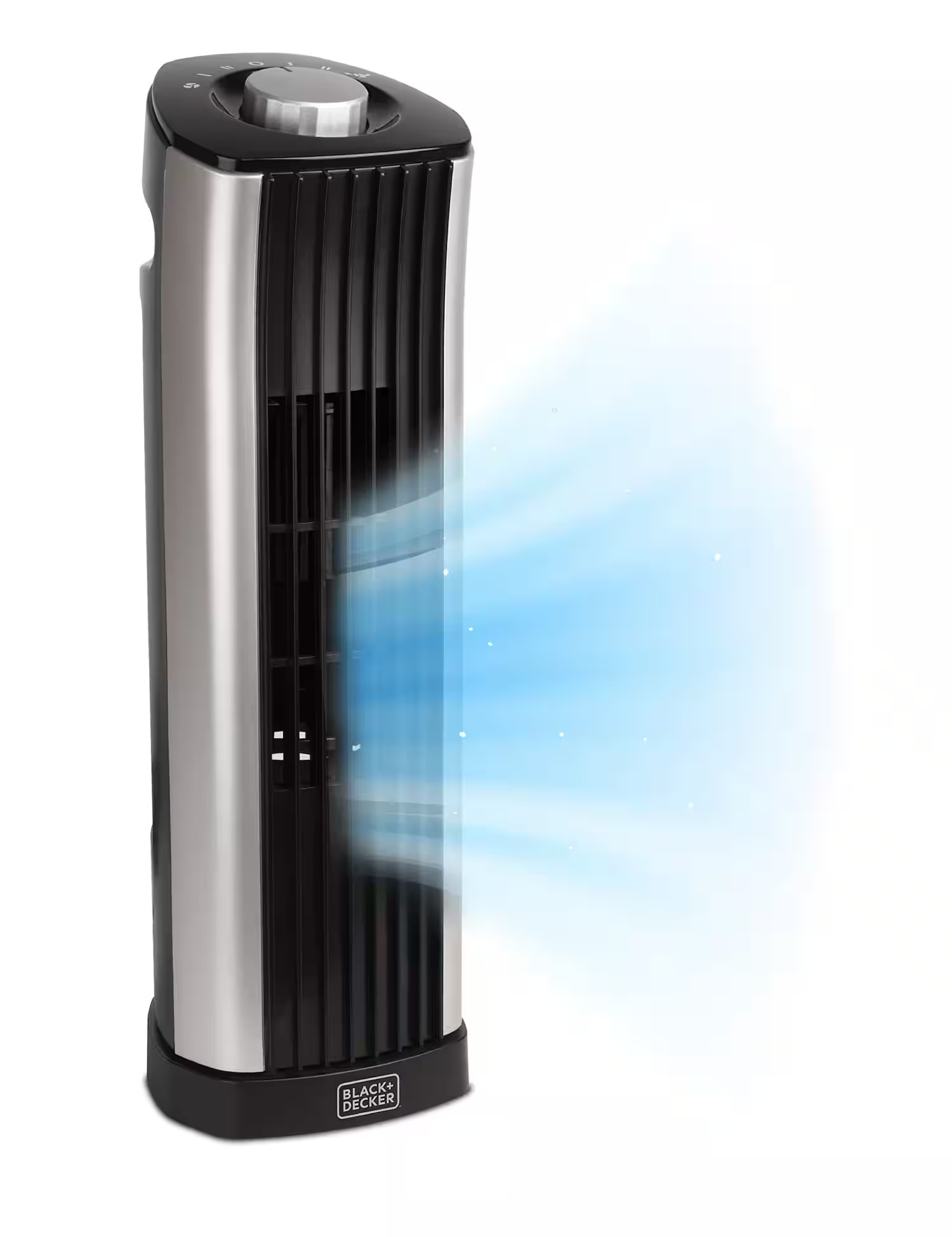 Black+Decker - 14" Mini Oscillating Tower Fan, Portable Desk Fan with 2 Speed Settings and Simple Dial Control, BFT114 - Black | Best Buy U.S.