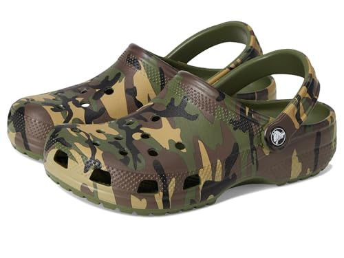 Crocs Unisex-Child Classic Camo Clogs (Little Kid/Big Kid) Army Green/Multi 5 Medium | Amazon (US)