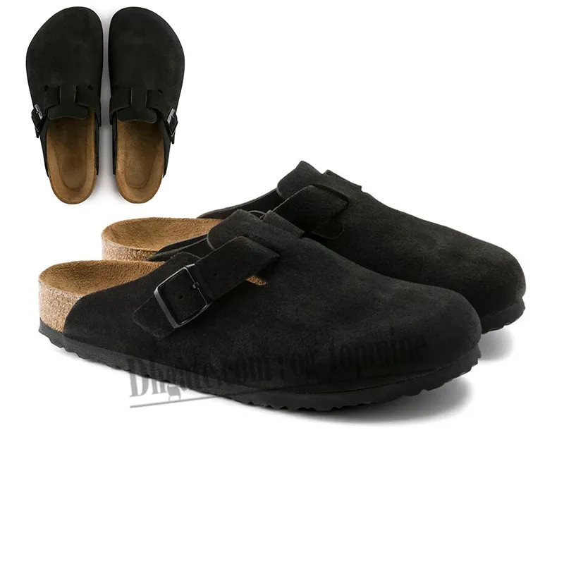 Boston Clogs Designer Sandals Slippers Slides Cork Flat Summer Leather Slide Favourite Beach Loaf... | DHGate