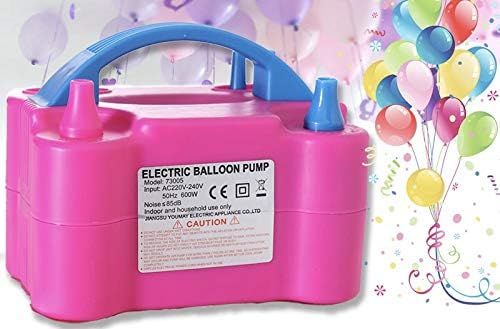 OMG Balloon Pump - Portable Electric Inflator - Dual Nozzle Blower Rose Red 110V 600W Electric Ba... | Amazon (US)