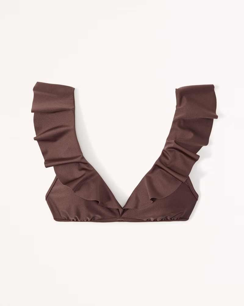 Ruffle Bralette Swim Top | Abercrombie & Fitch (US)