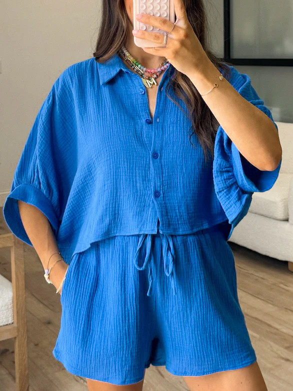 Cool Harbor Cotton Top | Sapphire Blue | Talulah