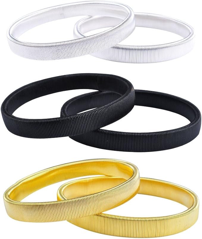 Long Sleeve Shirt Holder (3 Pairs) Anti-Slip Metal Garter Armbands | Keeps Cuffs from Sliding | C... | Amazon (UK)