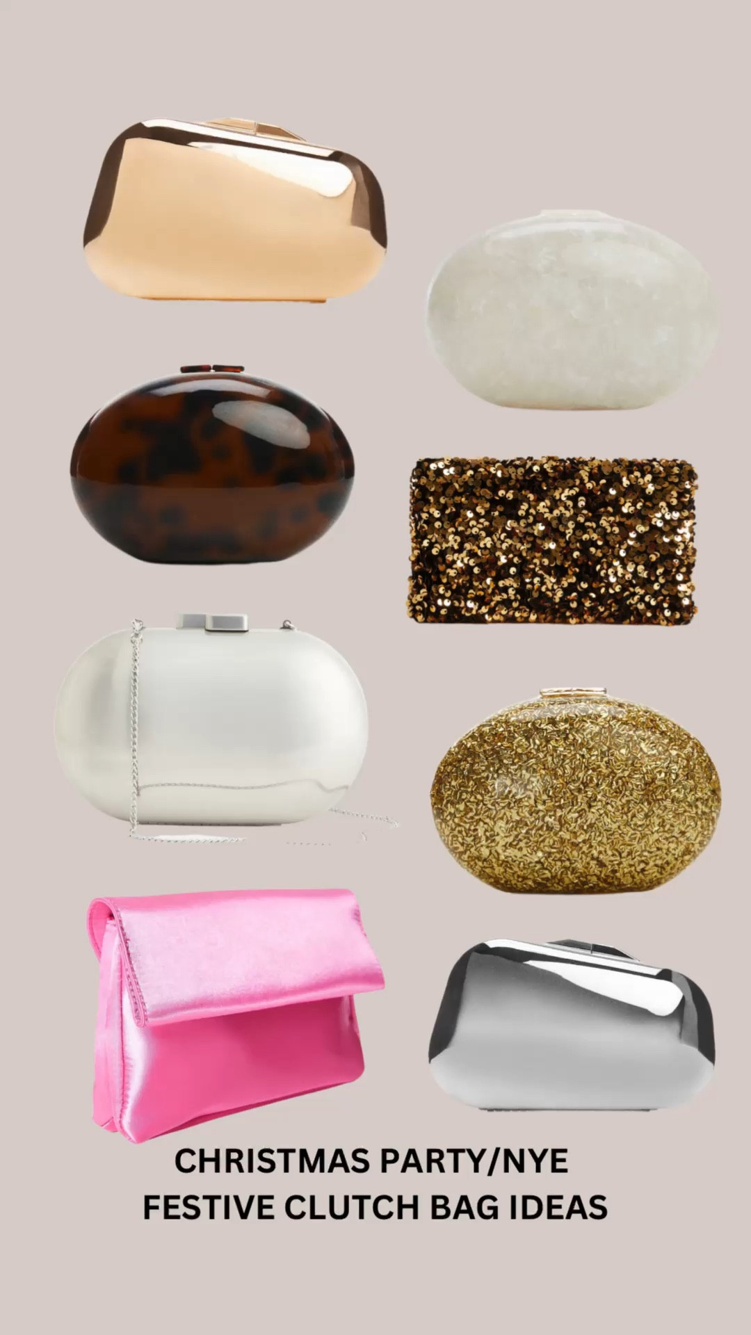 Cute clutch bags for the festive season. Christmas party accessories 

#LTKSeasonal #LTKfindsunder100 #LTKHoliday
