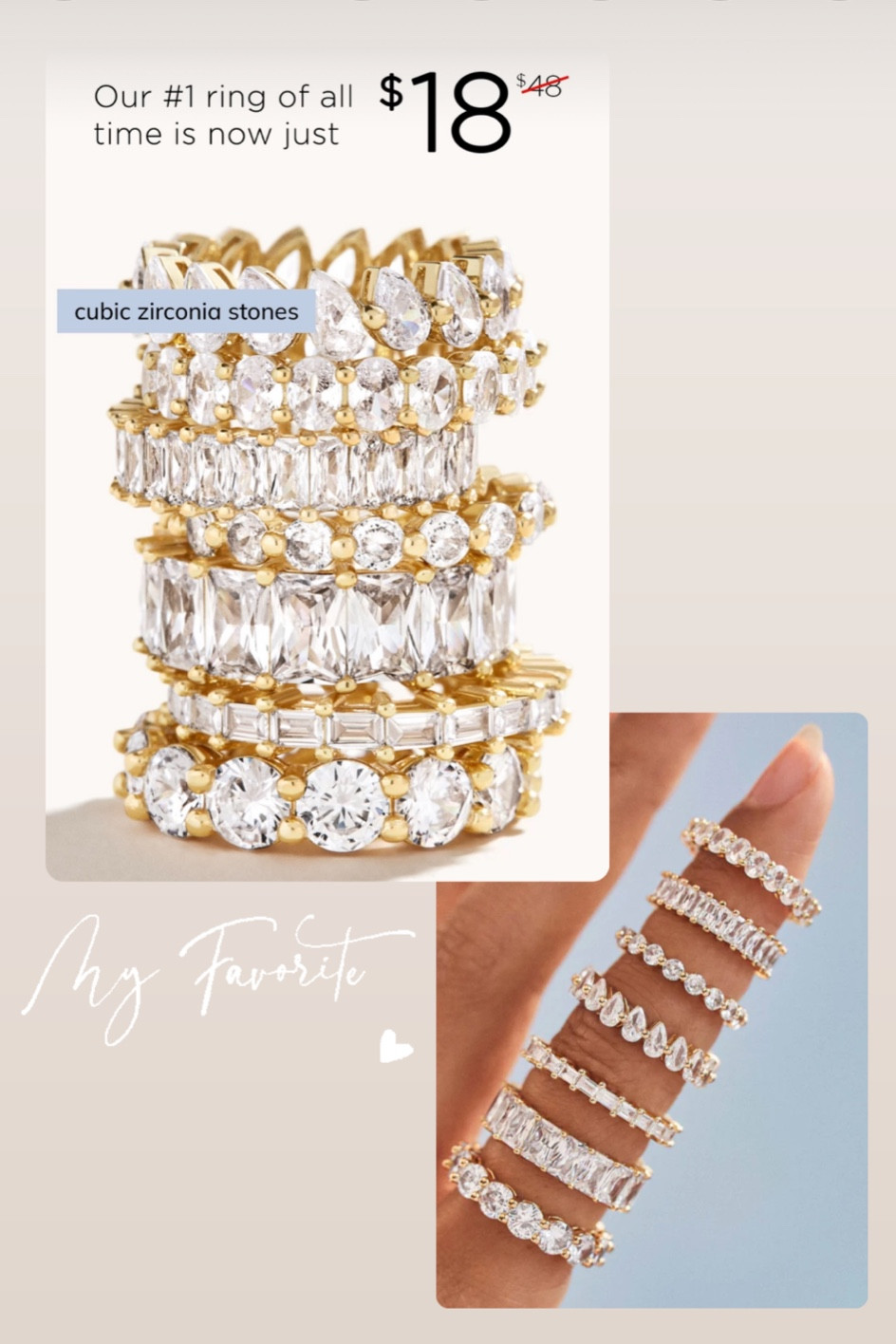 Stacking ring 
Eternity ring 

#LTKsalealert #LTKSeasonal #LTKGiftGuide